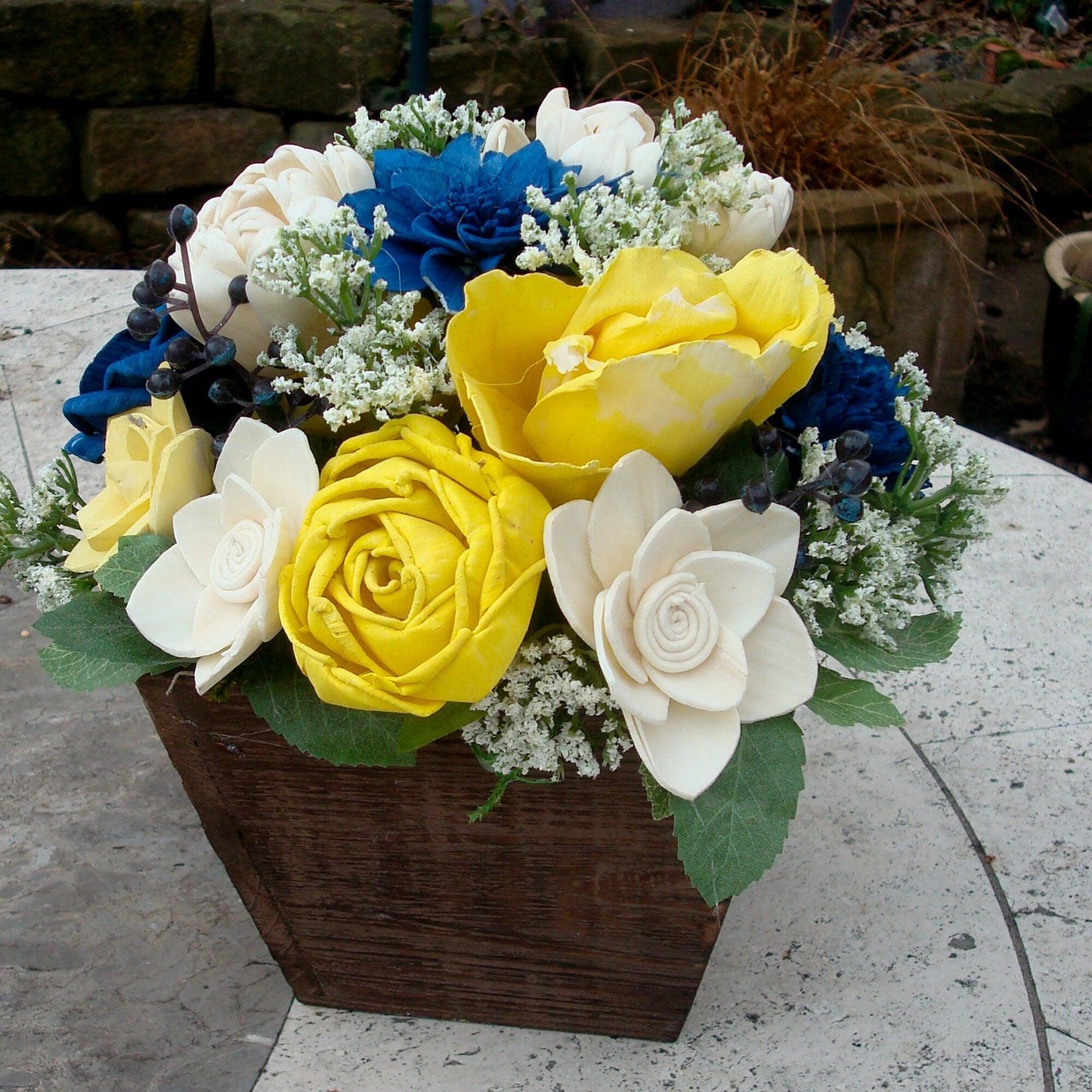 Sola Wood Flower Centerpiece, Spring and Summer Flowers