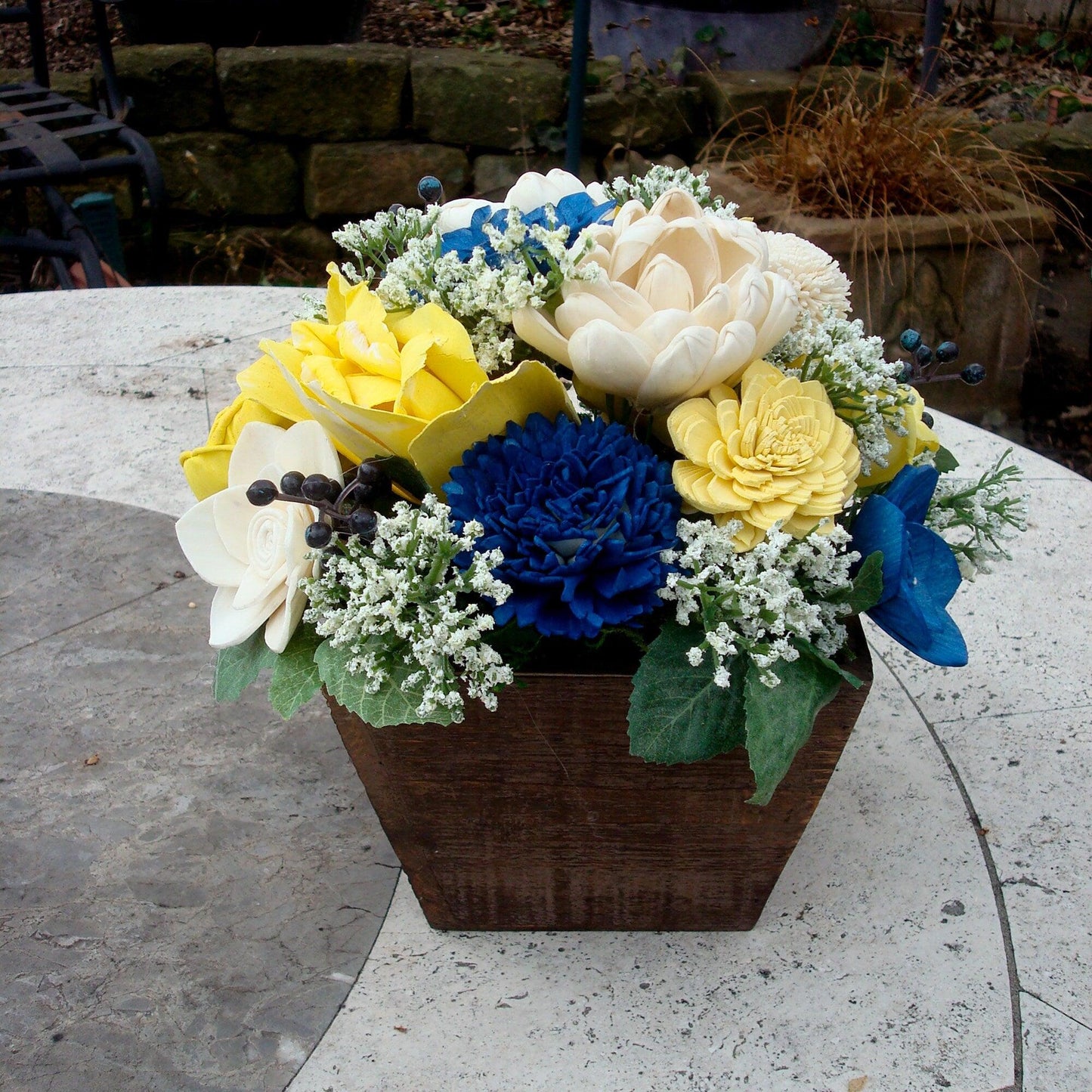 Sola Wood Flower Centerpiece, Spring and Summer Flowers