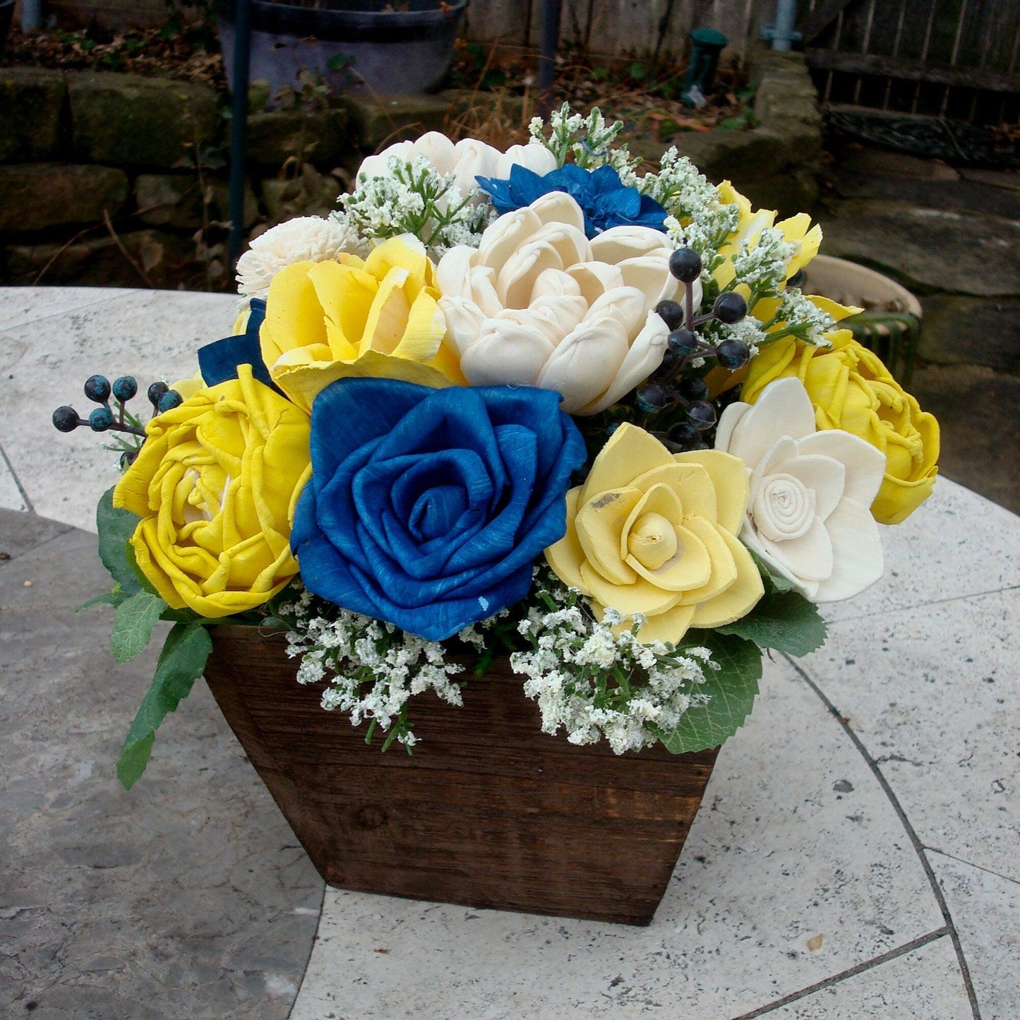 Sola Wood Flower Centerpiece, Spring and Summer Flowers