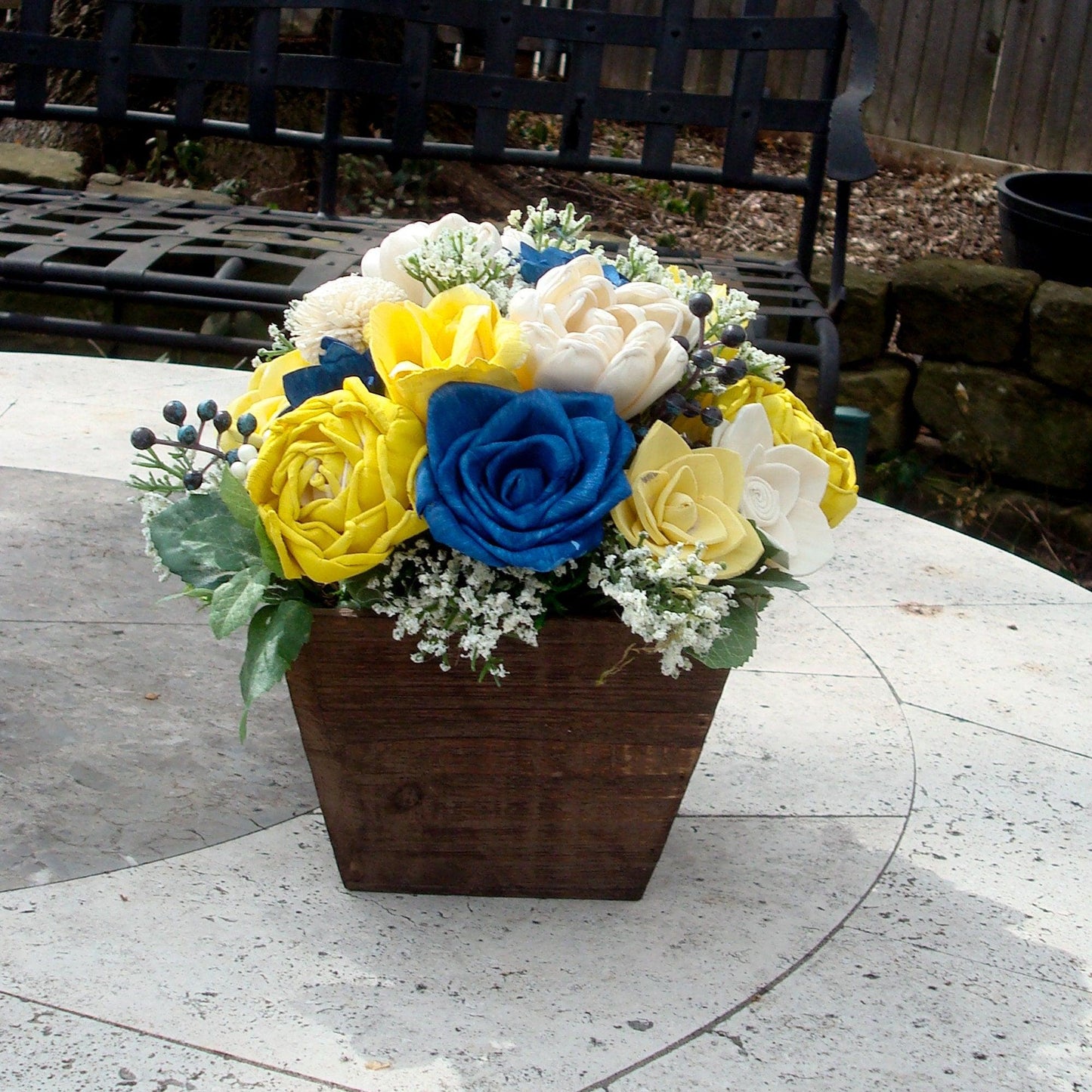 Sola Wood Flower Centerpiece, Spring and Summer Flowers