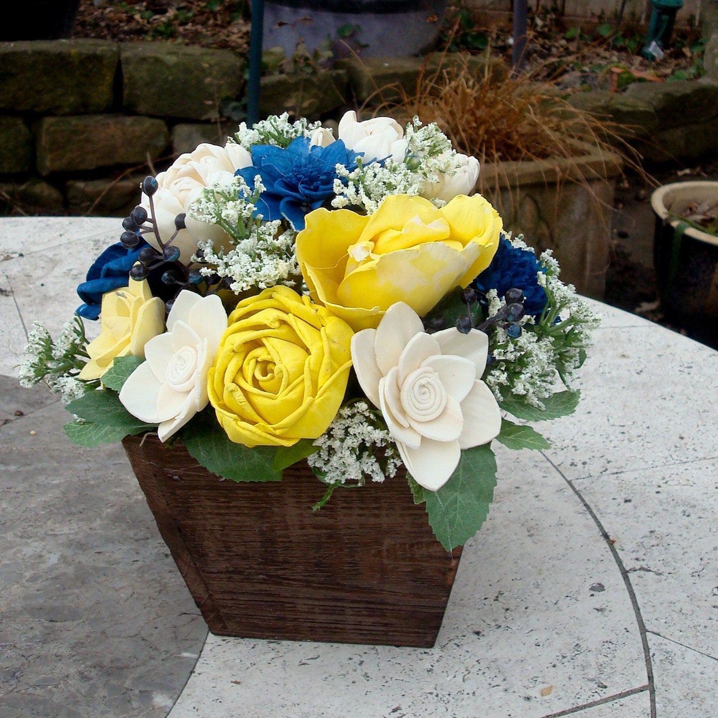 Sola Wood Flower Centerpiece, Spring and Summer Flowers