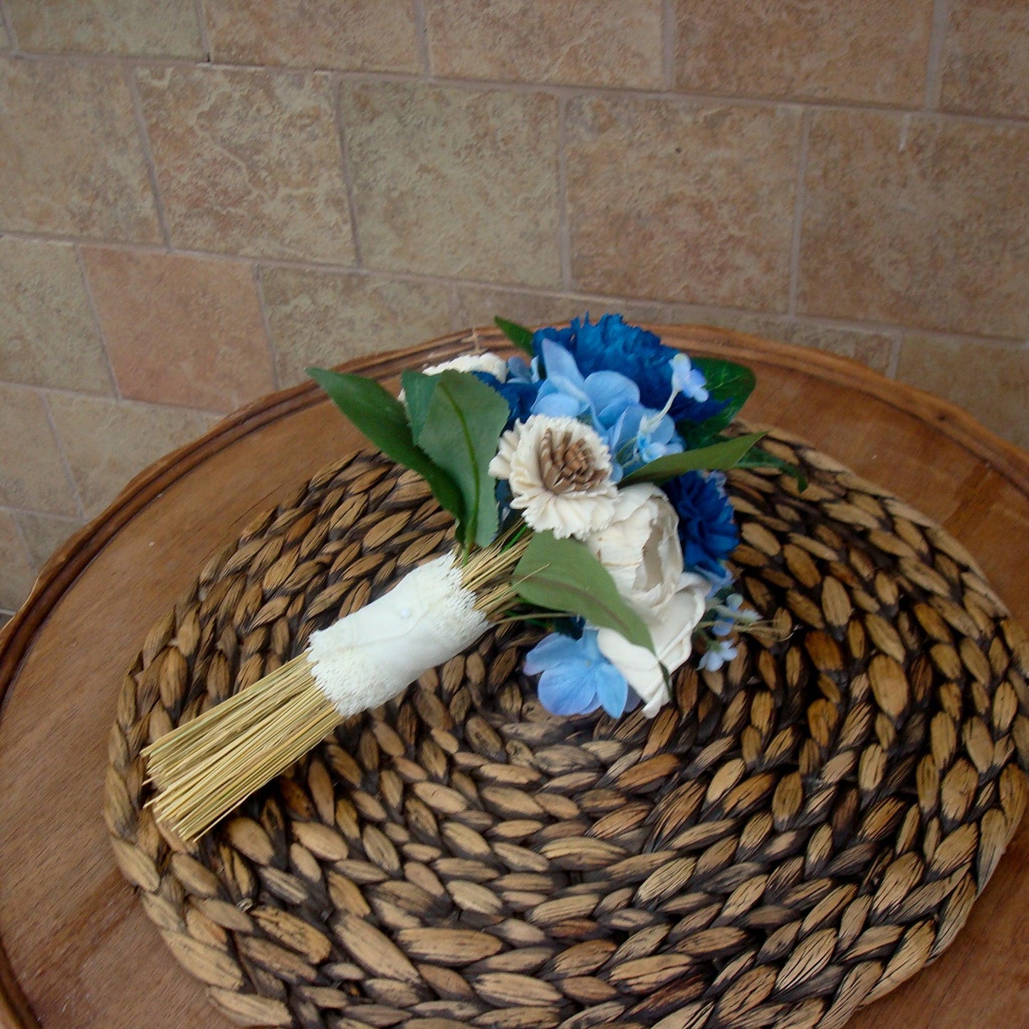 Blue posie or bridesmaids