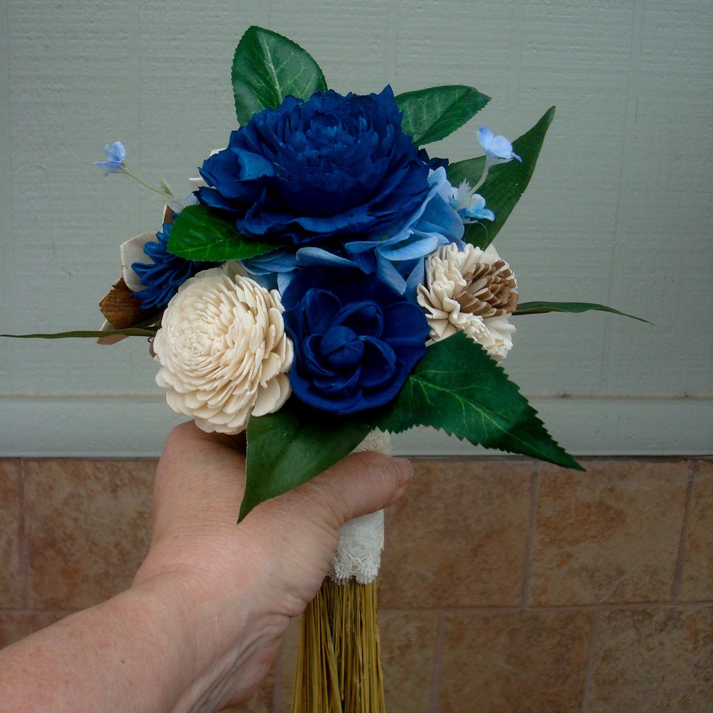 Blue posie or bridesmaids
