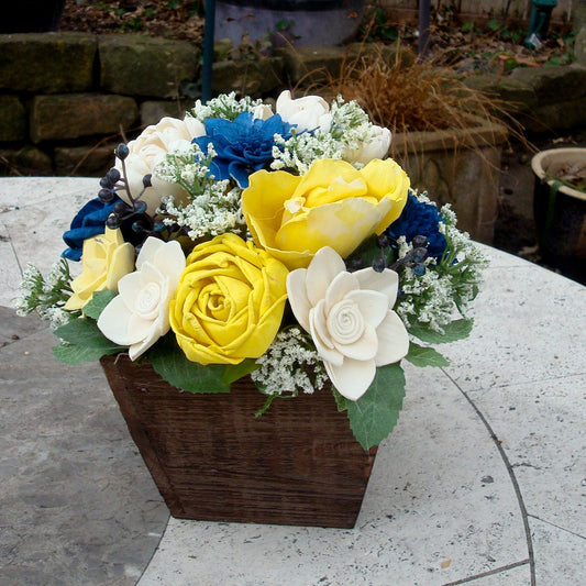Sola Wood Flower Centerpiece, Spring and Summer Flowers