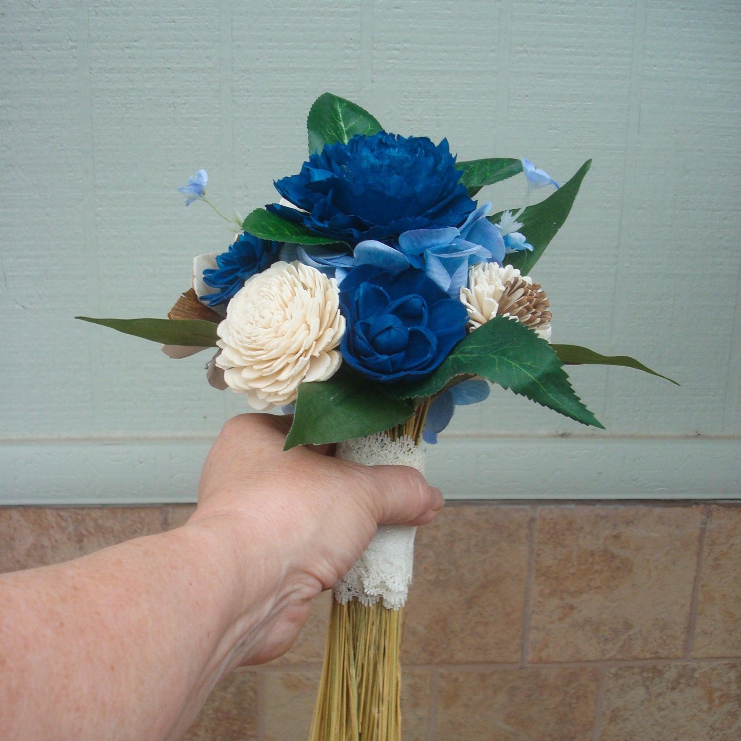 Blue posie or bridesmaids