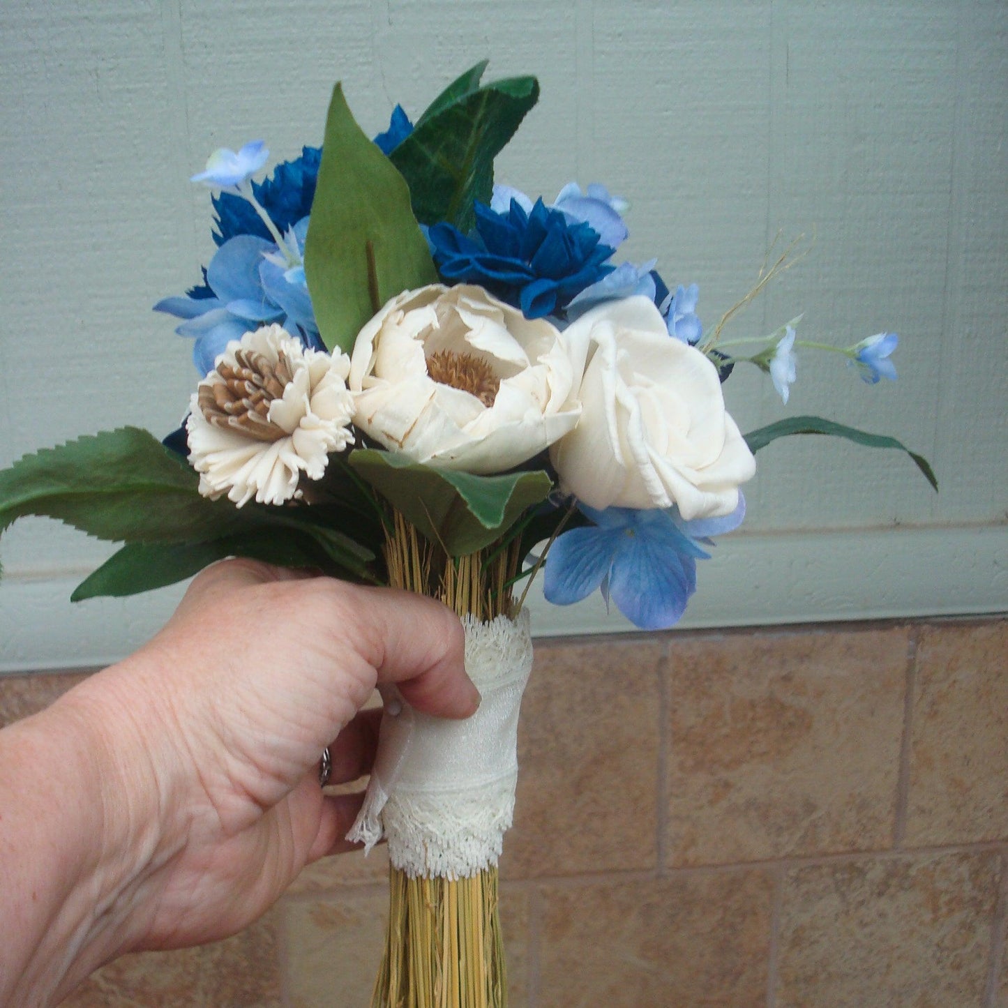 Blue posie or bridesmaids